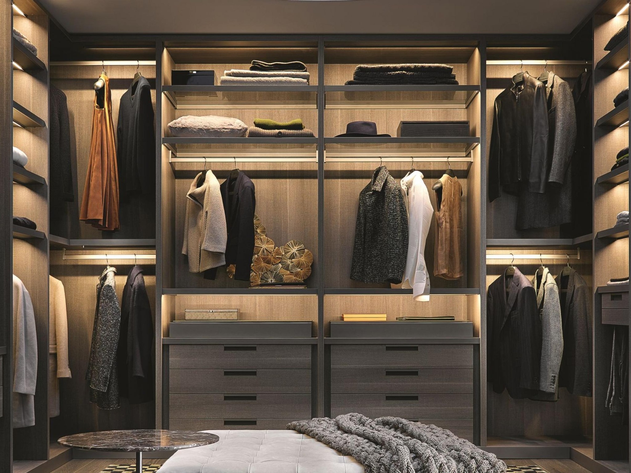 Гардеробные Senzafine итальянской фабрики Poliform