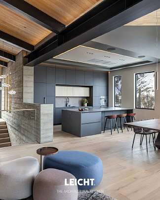 Кухня Leicht в горах: сердце Alpine Ski House