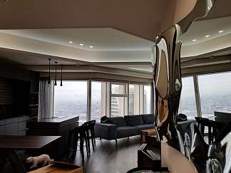 Кухня Leicht в интерьере квартиры в башне "Меркурий"